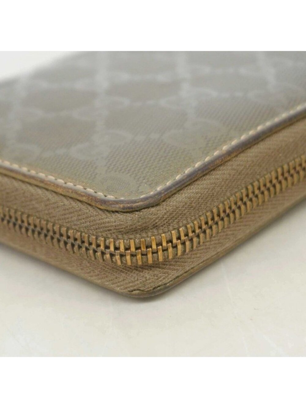 Gucci Wallet GG Supreme Khaki Green Silver - Picture 6 of 8